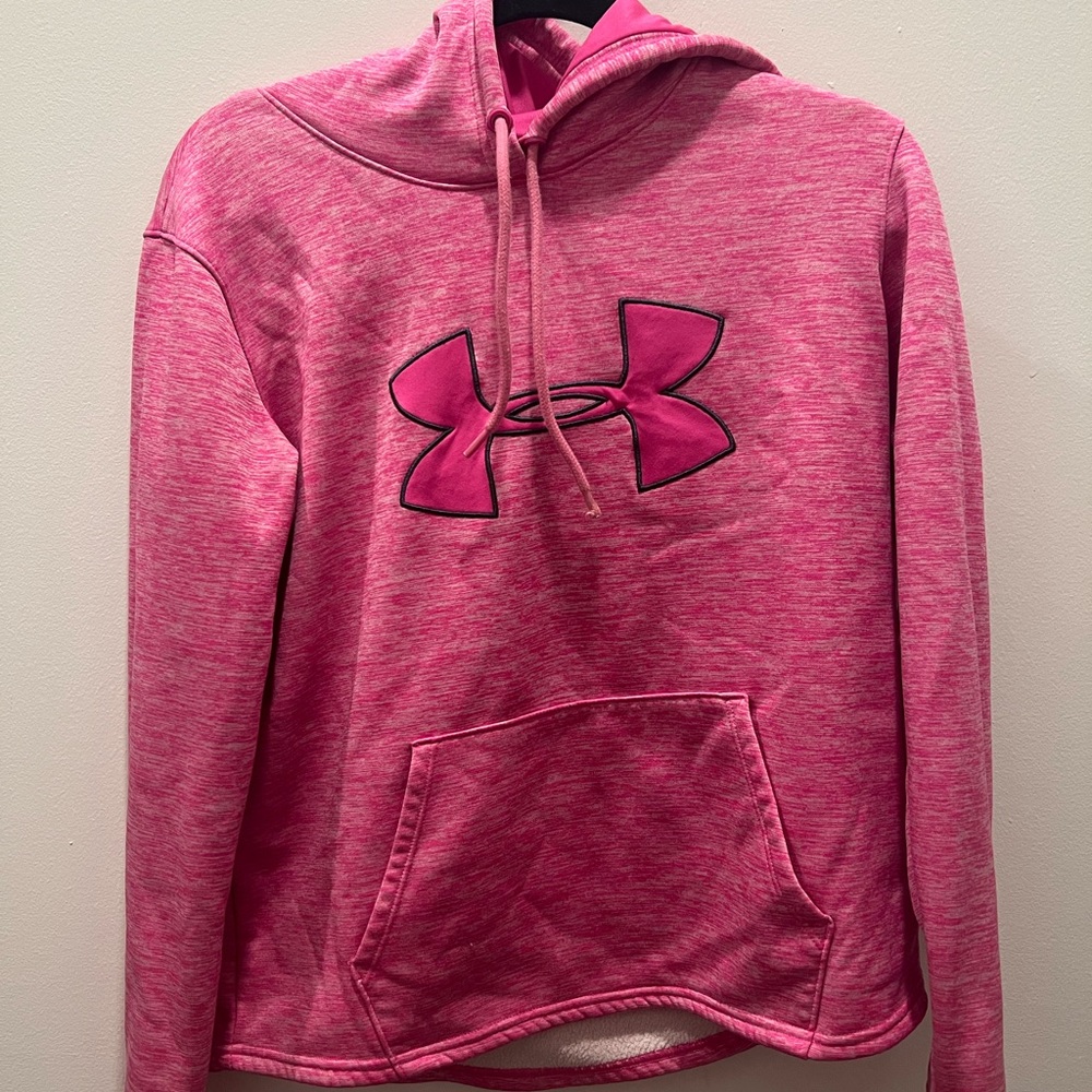 Pink under armour hoodie size small